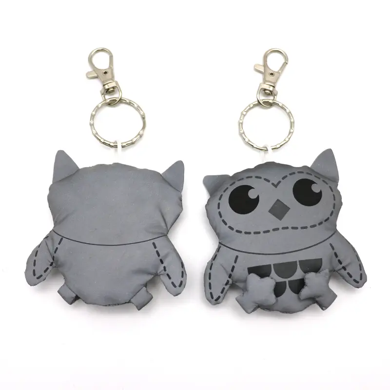Hi Vis Reflex Reflective owl Key chain