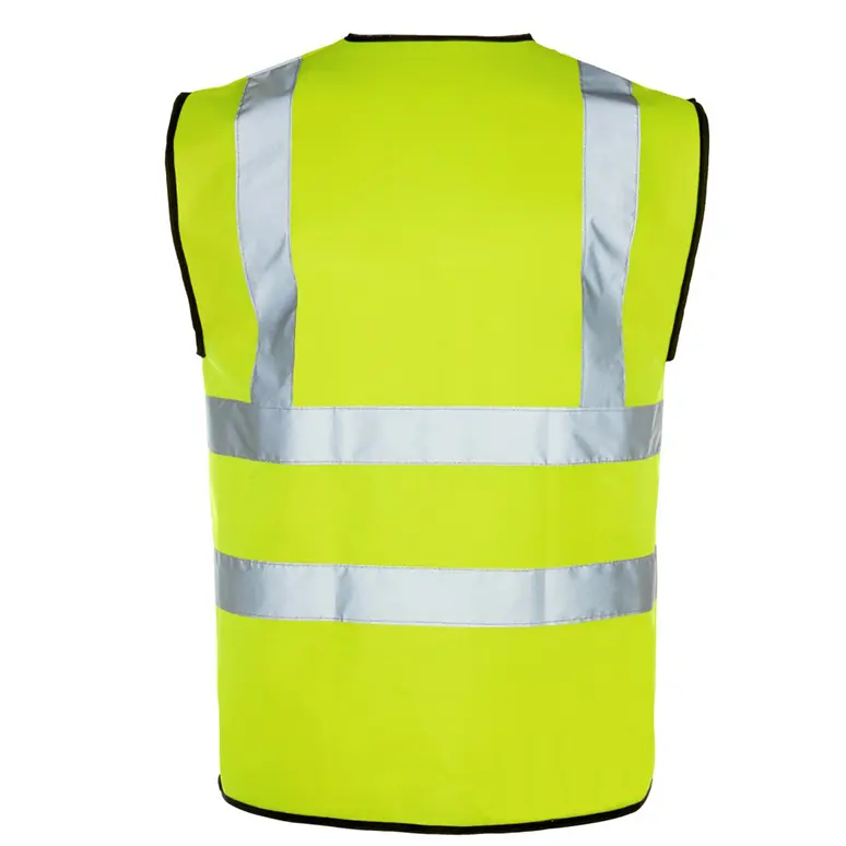 Waistcoat Yellow Orange Reflective Safety Vest with Hook and loop front closure .jpg