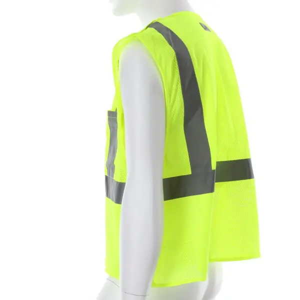 Reflective Lime Safety Vest Breakaway Design with Hook and Loop Closures.jpg