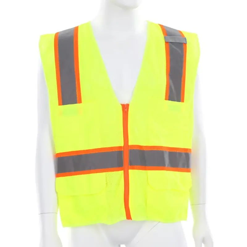 Hi-Vis Lime Safety Vest ANSI_ISEA 107 2020 Type R Class 2Mesh Fabric .jpg