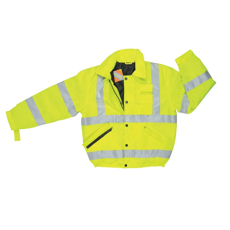 Hi-Vis Insulated Rain Jacket Gear Bomber Jacket