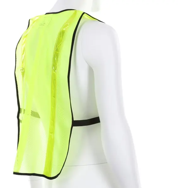 Florescent Lime  Safety Vest Light Weight Polyester Mesh Fabric .jpg