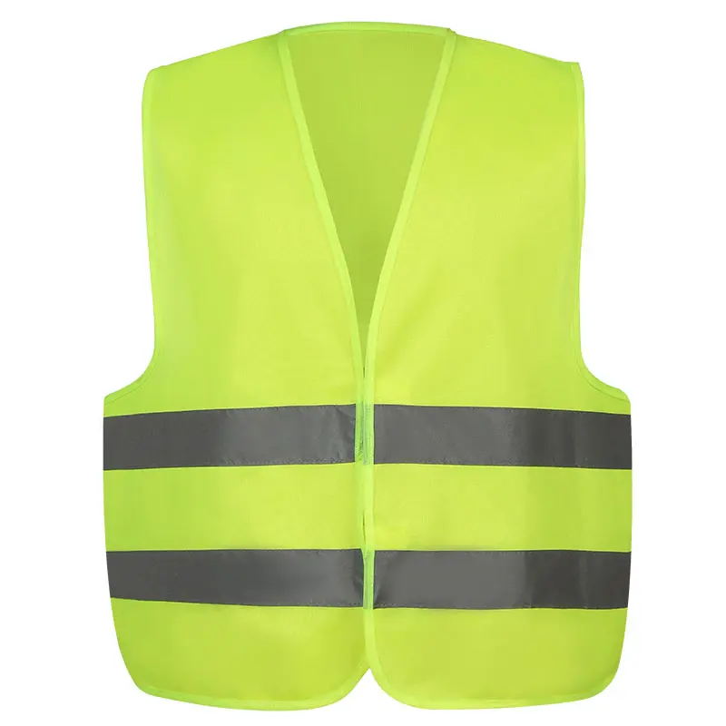 High Visibility Lime Yellow Reflective Safety Vest - Meet EN ISO 20471 Class 2 Standard
