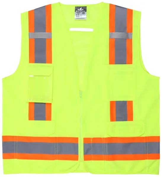 Hi-Vis Lime Reflective Safety Vest 4-Inch .jpg