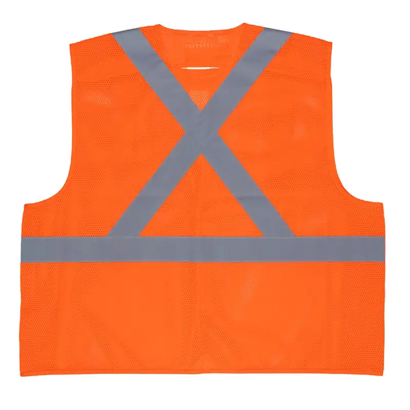 Hi-Vis Reflective Orange Safety Vest Manufactured 