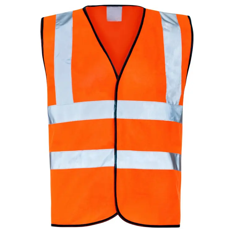 Hi Viz Waistcoat Reflective Safety Vest with Hook and loop front closure .jpg