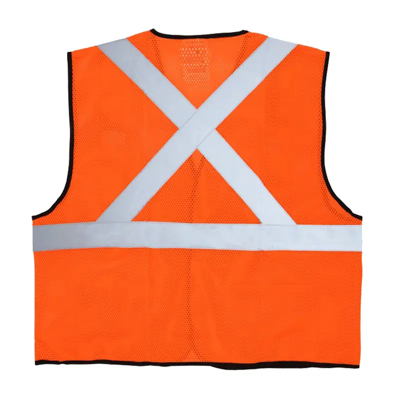 Hi Vis Reflective Orange Safety Vest Mesh Vest