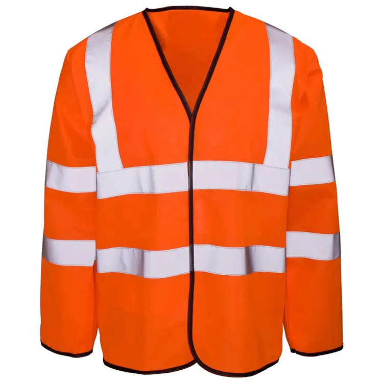 Long Sleeve Reflective Safety Vest EN ISO 20471 Class 2