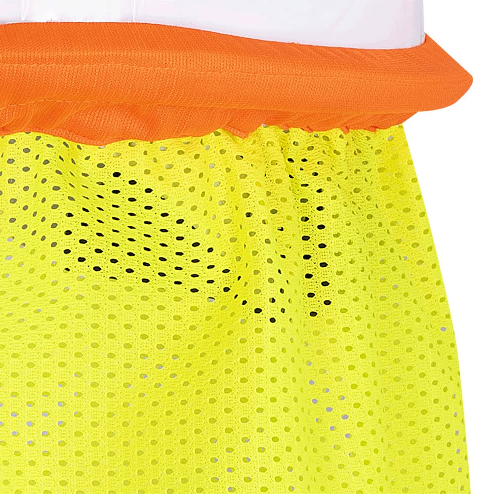 Hi Vis Reflective Mesh Hard Hat Sun Shield Cooling Mesh Prevents Heat Fatigue .jpg