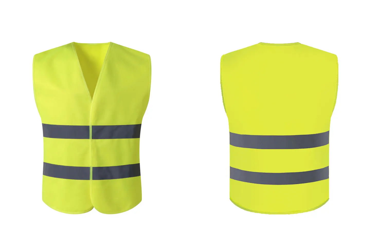 What kind of light does the yellow reflective vest mainly reflect?