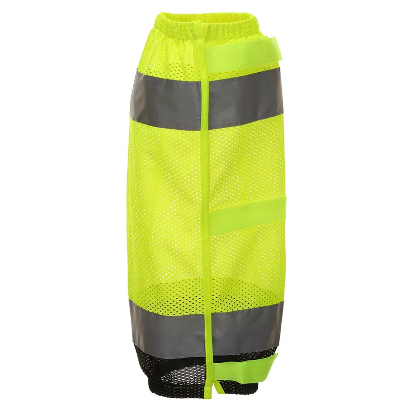 Hi Viz Reflective Yellow Orange Safety Leg Gaiters