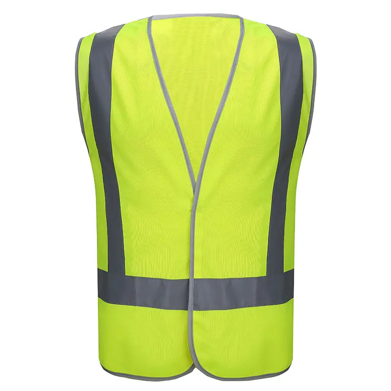 High Visibility Fluorescent Yellow Orange Reflective Safety Vest