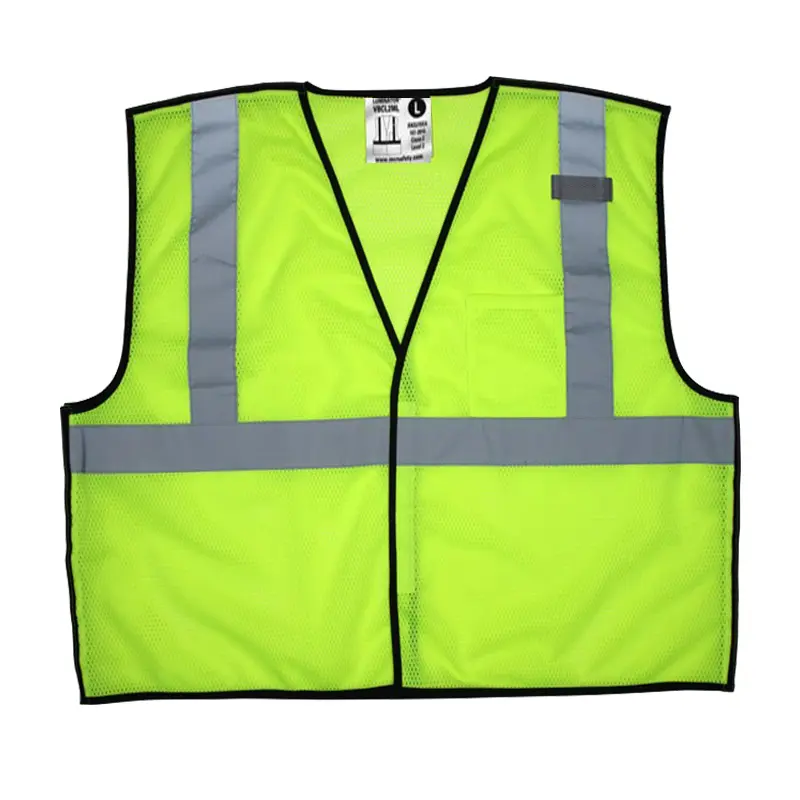 Hi Vis Reflective Lime Economy vest Safety Vest