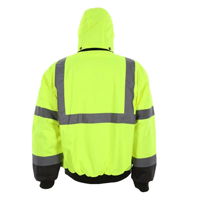 Yellow Work Jacket with Hood Rated ANSI Class 3.jpg