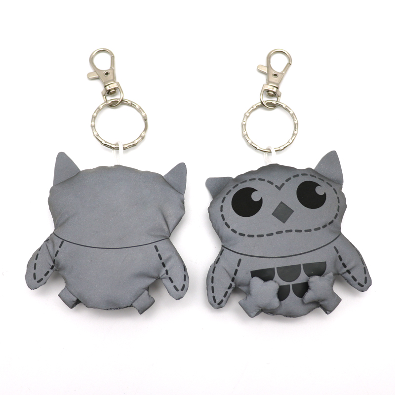 Hi Vis Reflex Reflective owl Key chain