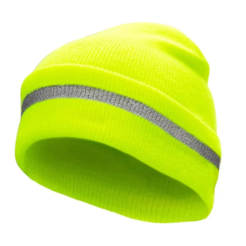 Hi viz Beanie High Visibility Winter Safety Hat .jpg