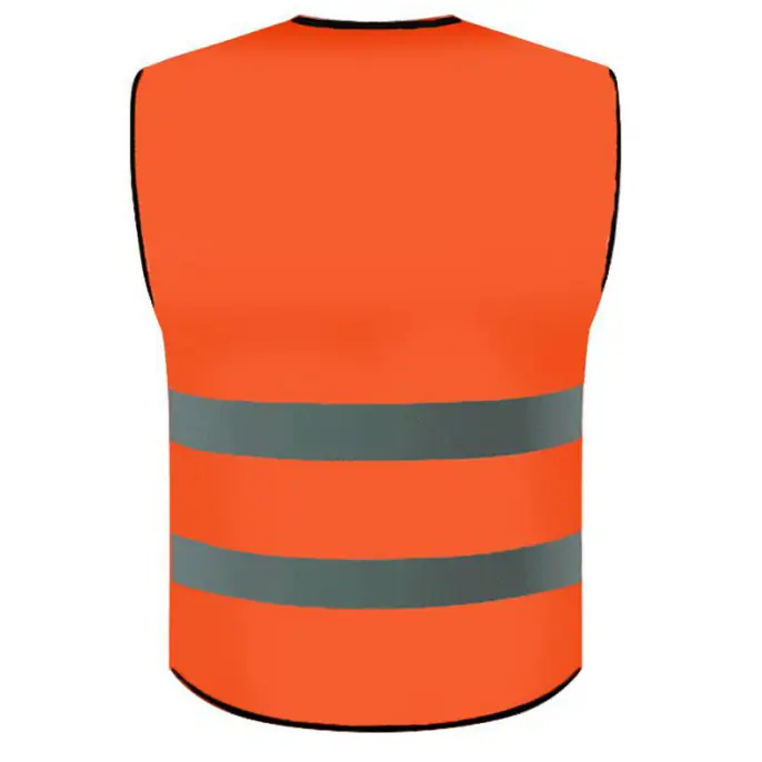 Hi Vis Yellow Orange Reflective Safety Vest