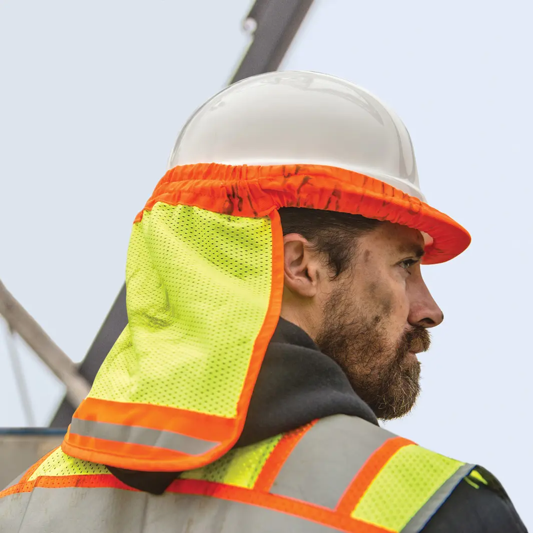 Hi Vis Mesh Hard Hat Sun Shield Cooling Mesh Prevents Heat Fatigue