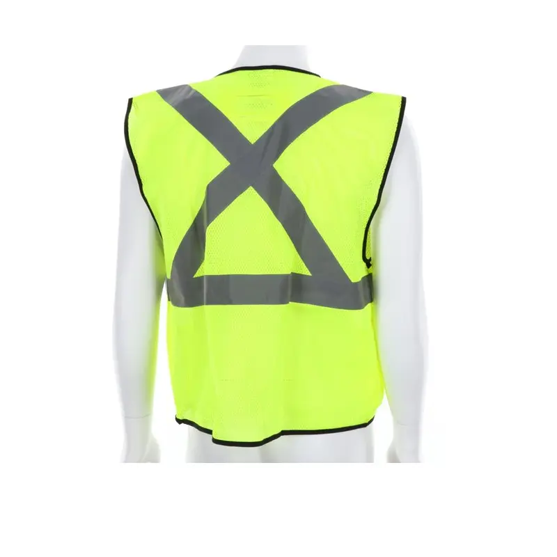 Hi Vis Reflective Safety Vest with X pattern back