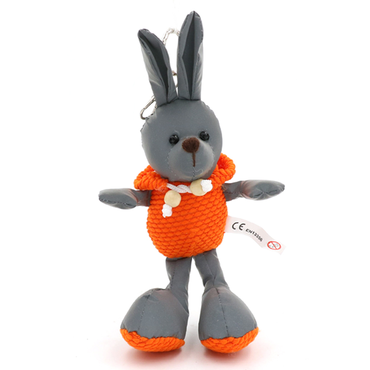 High Visibility Reflective rabbit Toy hanger