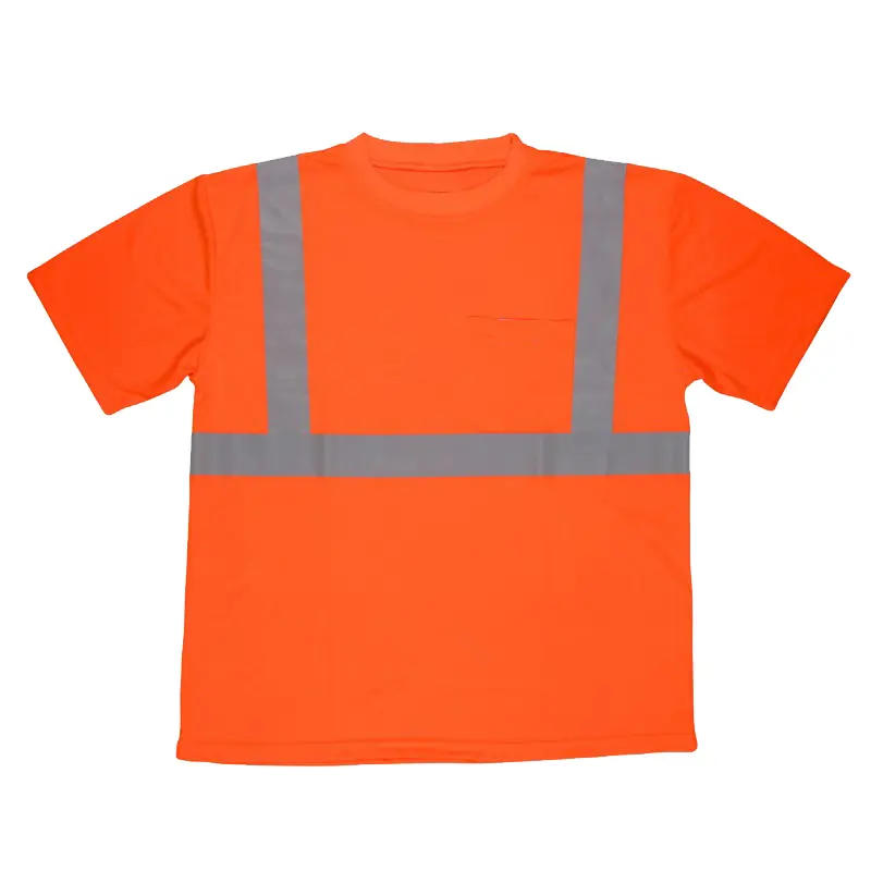 Ansi Class High-Vis 2 Mens Safety Orange T-Shirt