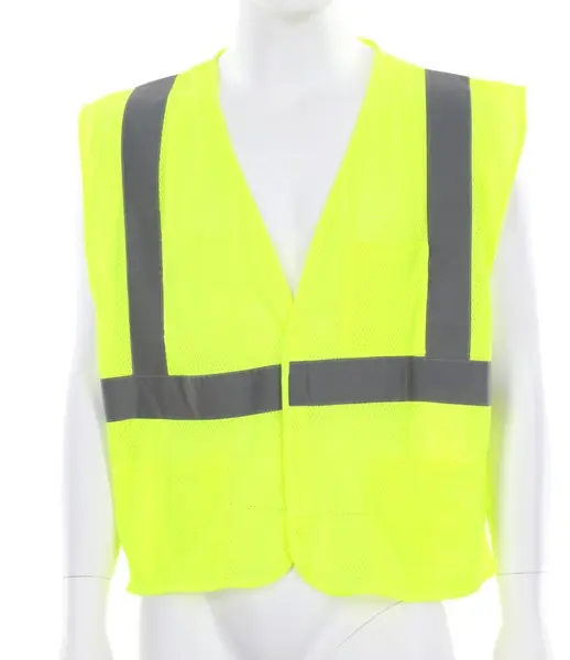 Reflective Lime Safety Vest with 2 Inch Silver Stripes Hook .jpg