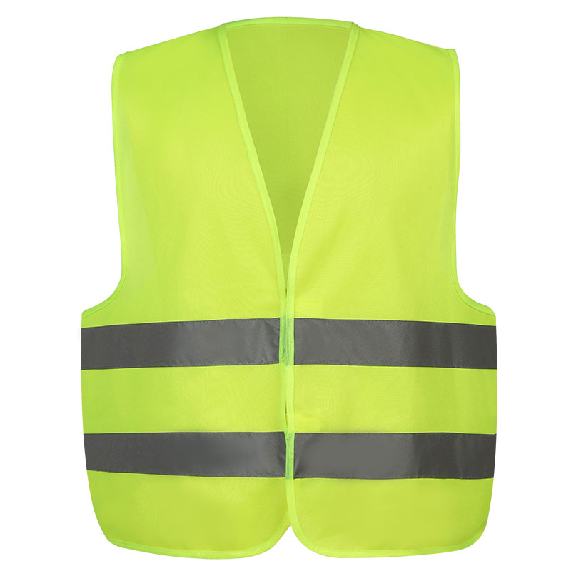 High Visibility Lime Yellow Reflective Safety Vest Meet EN ISO 20471 Class 2 Standard